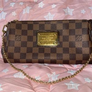 Louis Vuitton Eva Damier Brown Clutch
